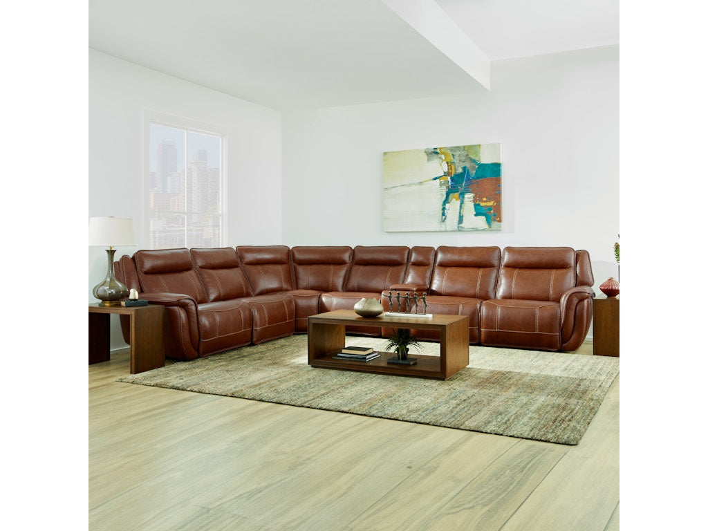 Swift Power Reclining Sectional with Power Headrests and Lumbar