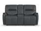 Wilson Power Reclining Loveseat with Console and Power Headrests