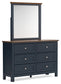 Landocken Full Panel Bed with Mirrored Dresser, Chest and Nightstand