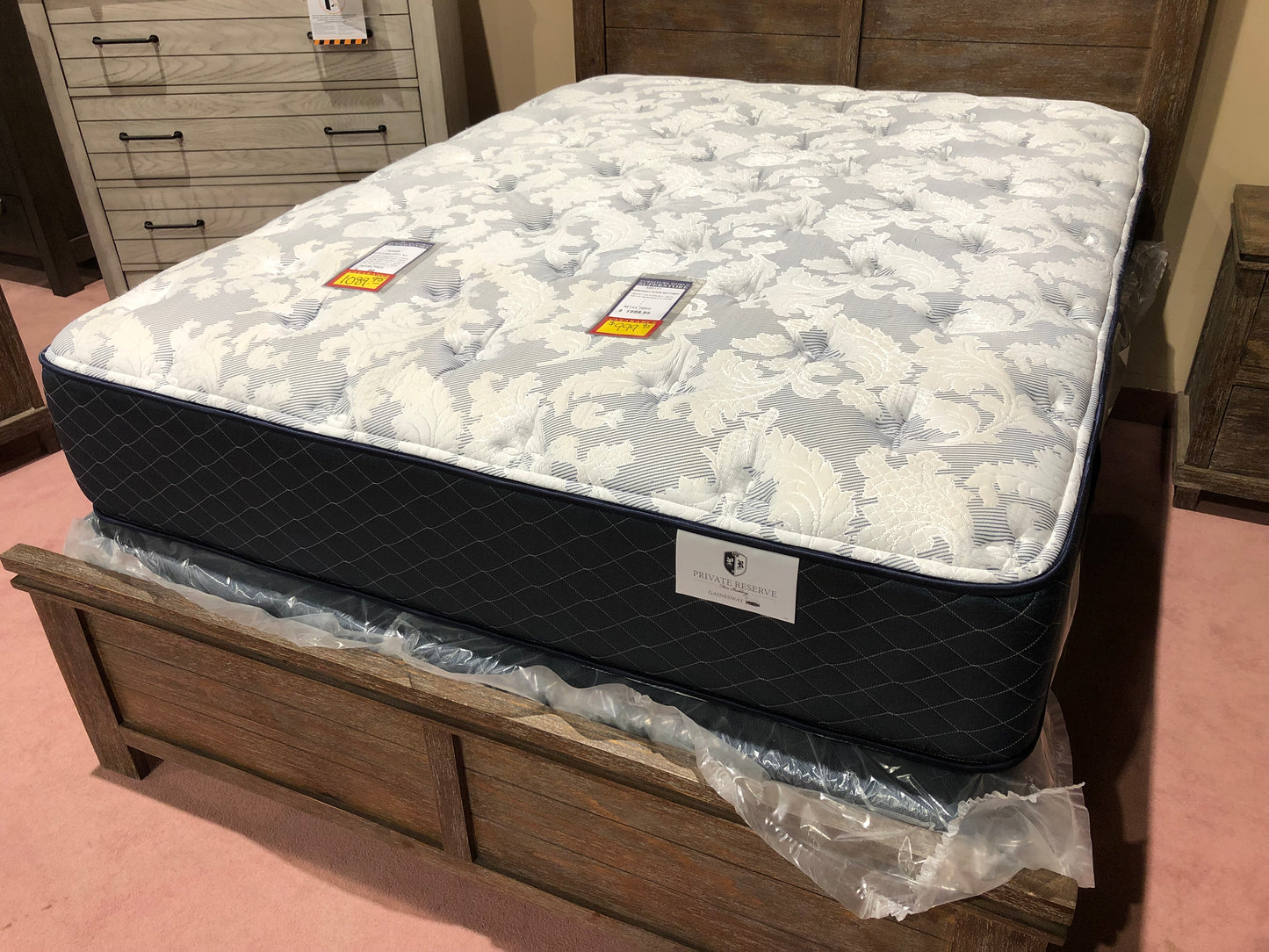 Queen Plush Two-Sided Mattress and Box Spring