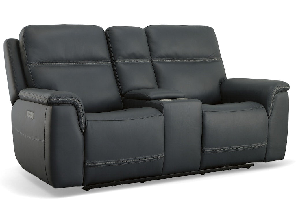 Sawyer Power Reclining Loveseat with Console and Power Headrests and Lumbar