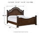 Lavinton King Poster Bed with Mirrored Dresser