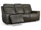 Odell Power Reclining Sofa with Power Headrests and Lumbar