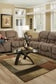 Corral Reclining Rocking Console Loveseat