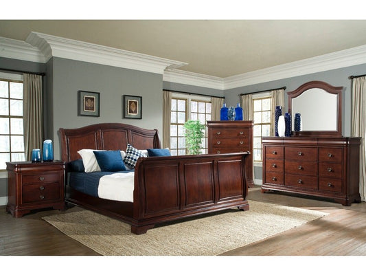 Lambert King bed with High Footboard