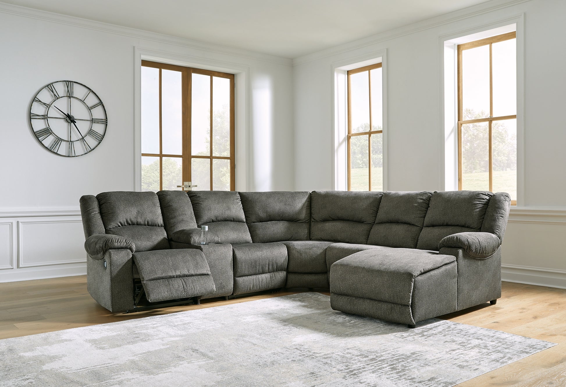Benlocke 6 Piece Reclining Sectional With Chaise Furniture World Super