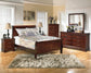 Alisdair Full Sleigh Bed with Mirrored Dresser, Chest and 2 Nightstands