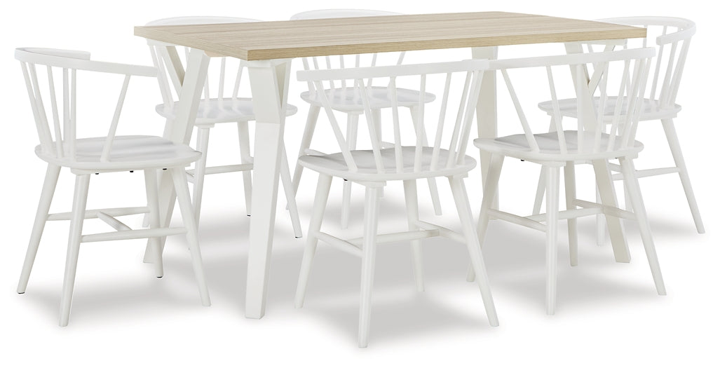 Grannen Dining Table and 6 Chairs