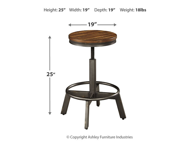 Torjin Counter Height Dining Table and 2 Barstools
