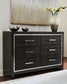 Kaydell Queen Upholstered Panel Storage Bed with Dresser