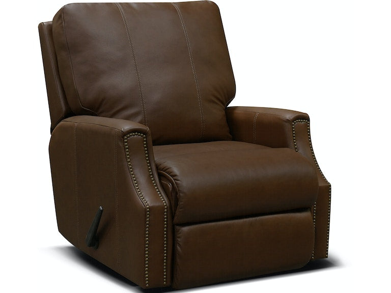 1670ALN EZ1650 Leather Swivel Gliding Recliner with Nails