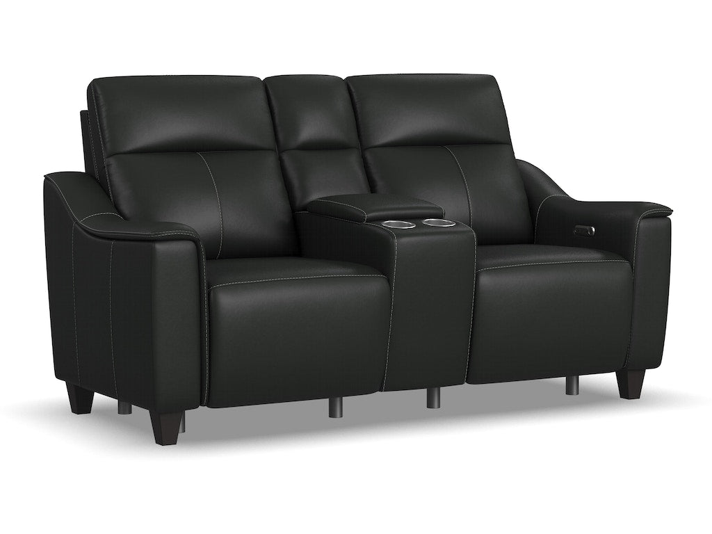Walter Power Reclining Loveseat with Console and Power Headrests