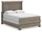 Lexorne Queen Sleigh Bed with Mirrored Dresser, Chest and Nightstand
