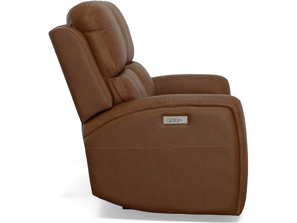 Linden Power Reclining Loveseat with Power Headrests and Lumbar